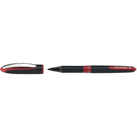 Penna roller Schneider One Sign Pen - punta 1 mm - tratto 0,8 mm - rosso P183602